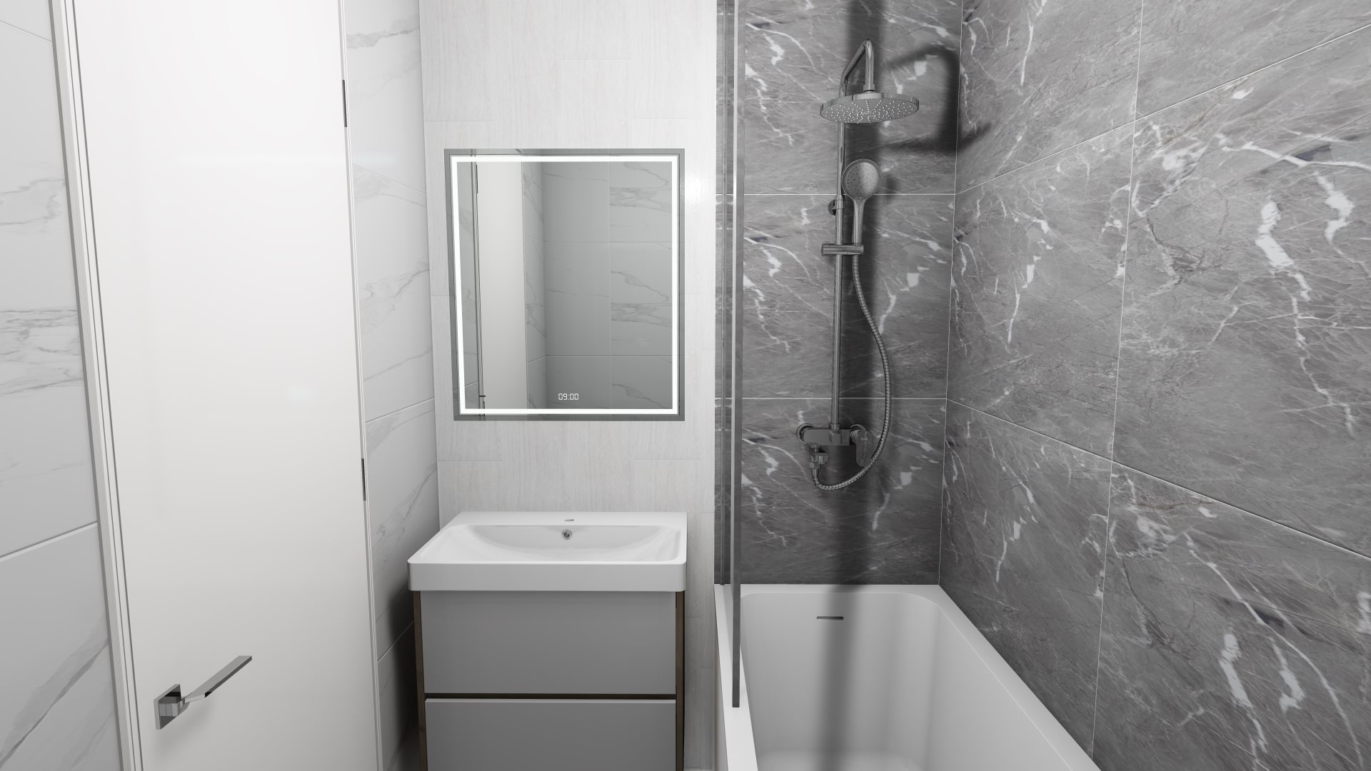 картинка Керамогранит CORE SHADOW POLISHED 60*120 глянцевый, (упаковка 2 шт /1,44 м2)