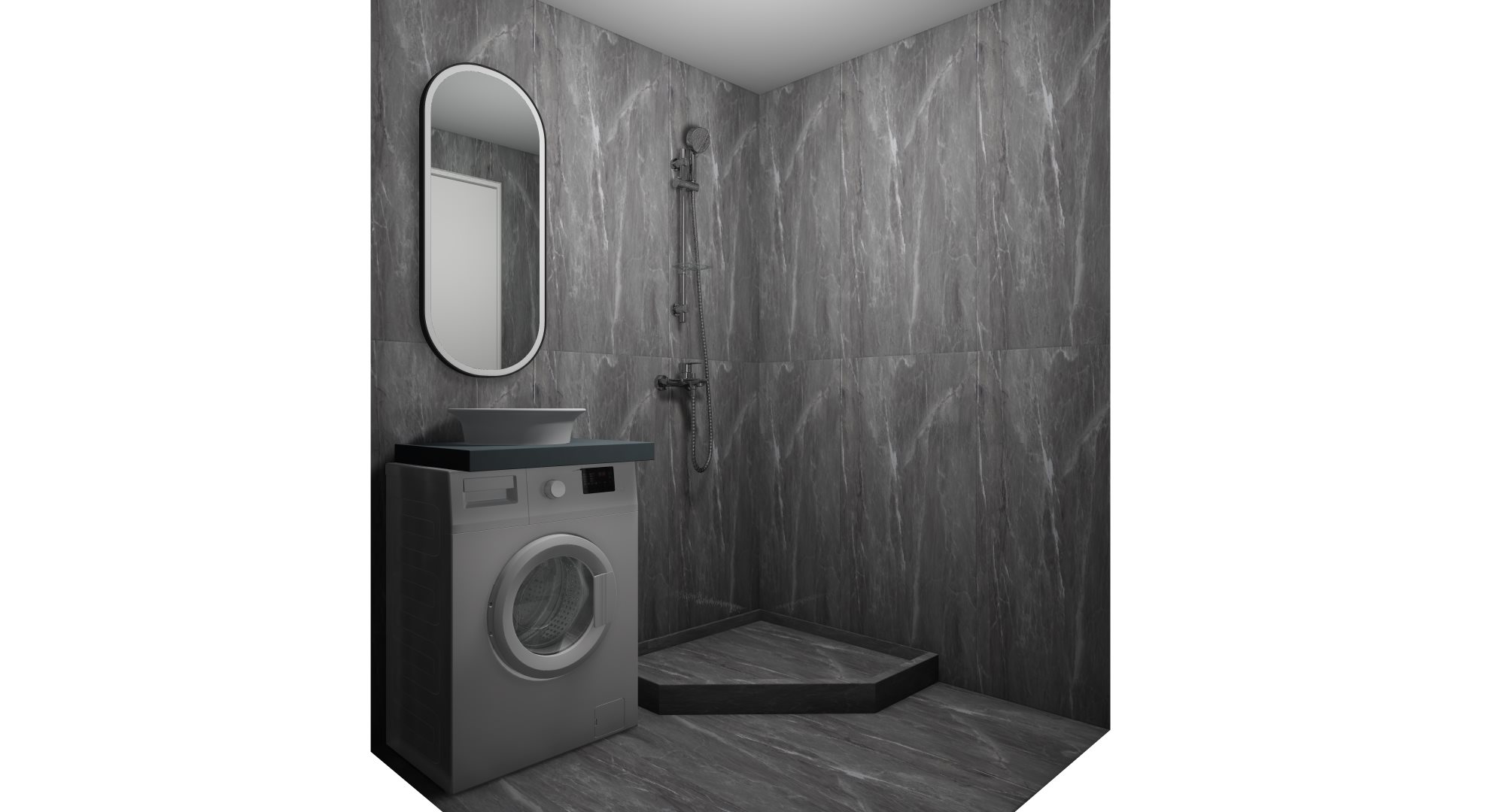 картинка Керамогранит CORE SHADOW POLISHED 60*120 глянцевый, (упаковка 2 шт /1,44 м2)